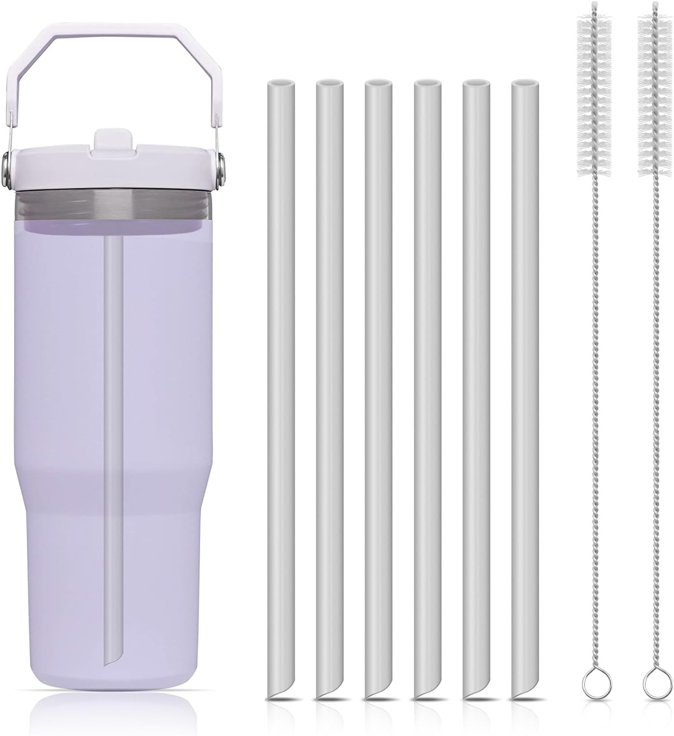 Hand Plane Stanley - 6pcs Reusable Straws Plastic Straws with