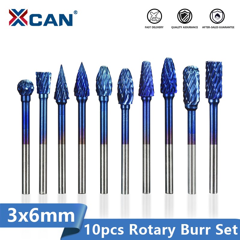 Woodworking Files And Rasps - XCAN 1Box 3mm Shank Tungsten Carbide
