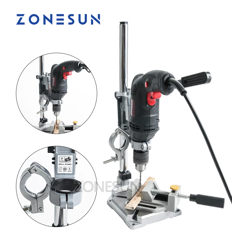 ZONESUN With fixed Electric Dr - Woodworking Drill ulasan dan harga
