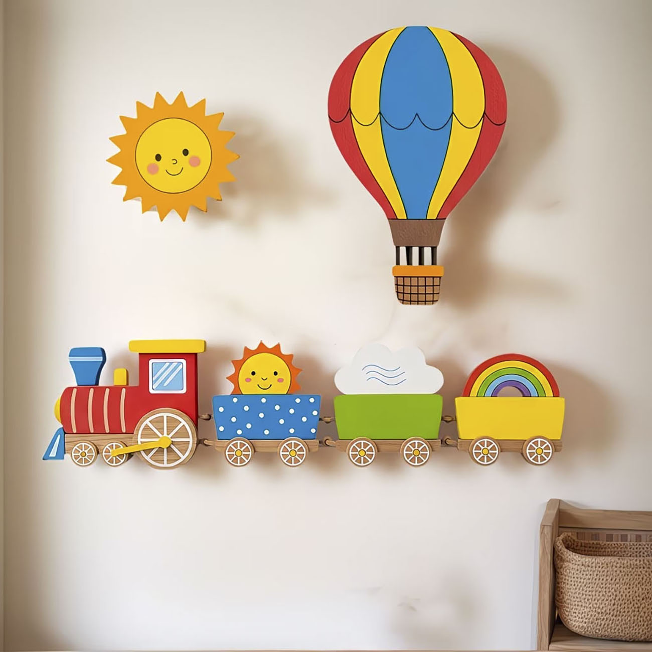 6Pcs Wooden Kids Wall Decor Se - Woodworking For Beginners ulasan dan harga