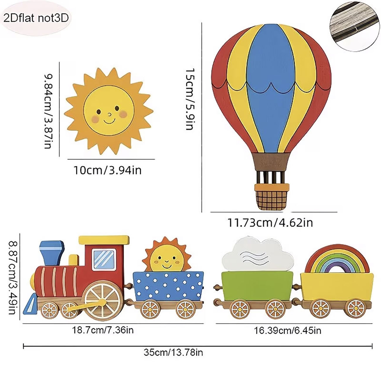 6Pcs Wooden Kids Wall Decor Se - Woodworking For Beginners ulasan dan harga