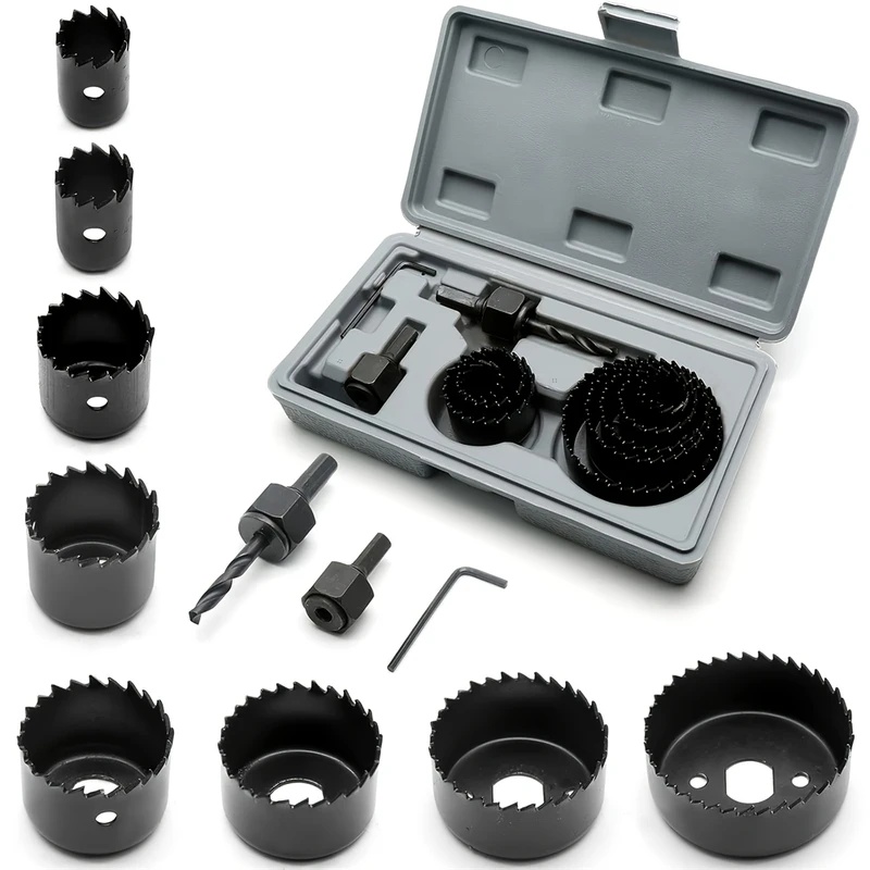 8pcs Woodworking Hole Saw Kit  - Woodworking Drill ulasan dan harga