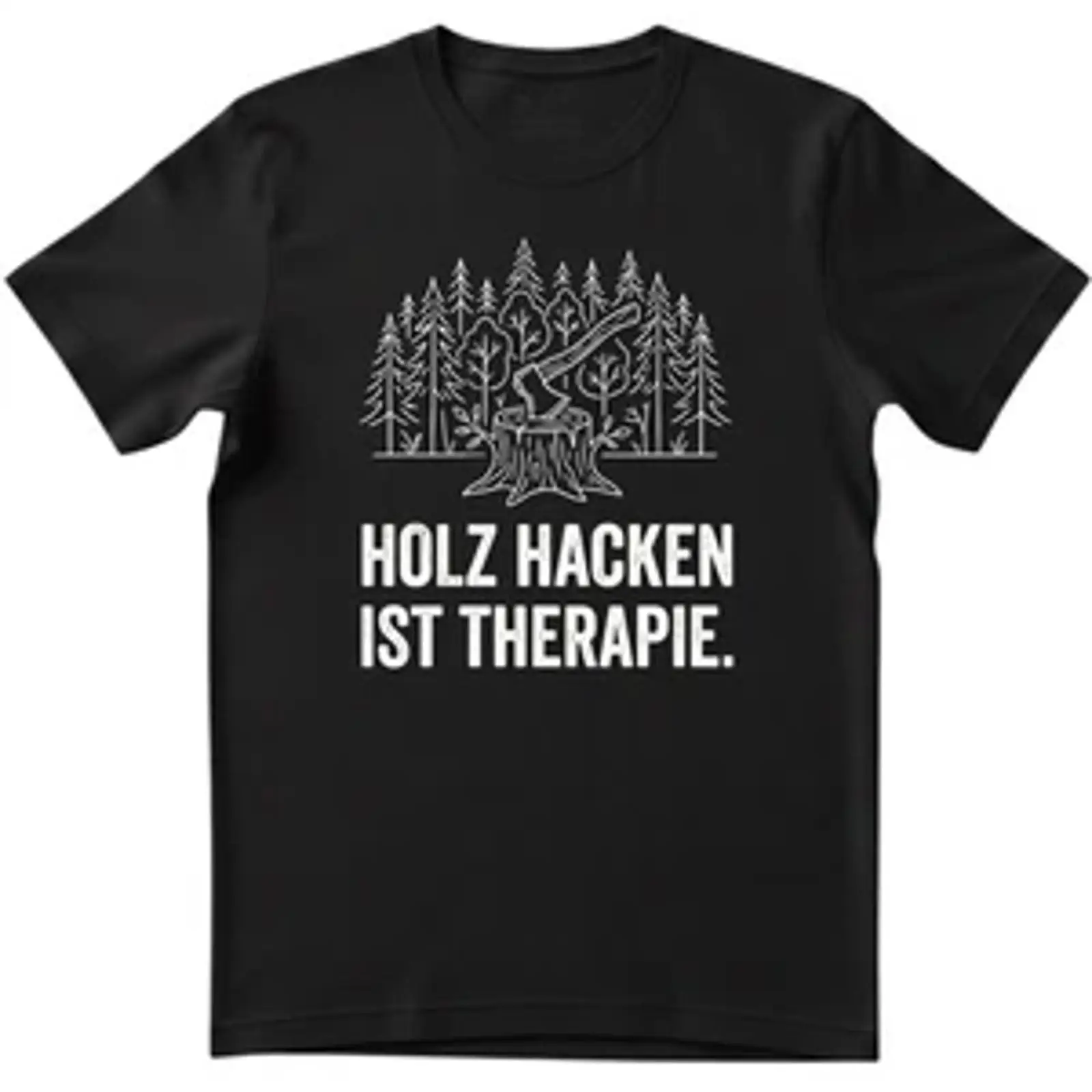 Men's T shirt quot Chopping wo - Woodworking Therapy ulasan dan harga