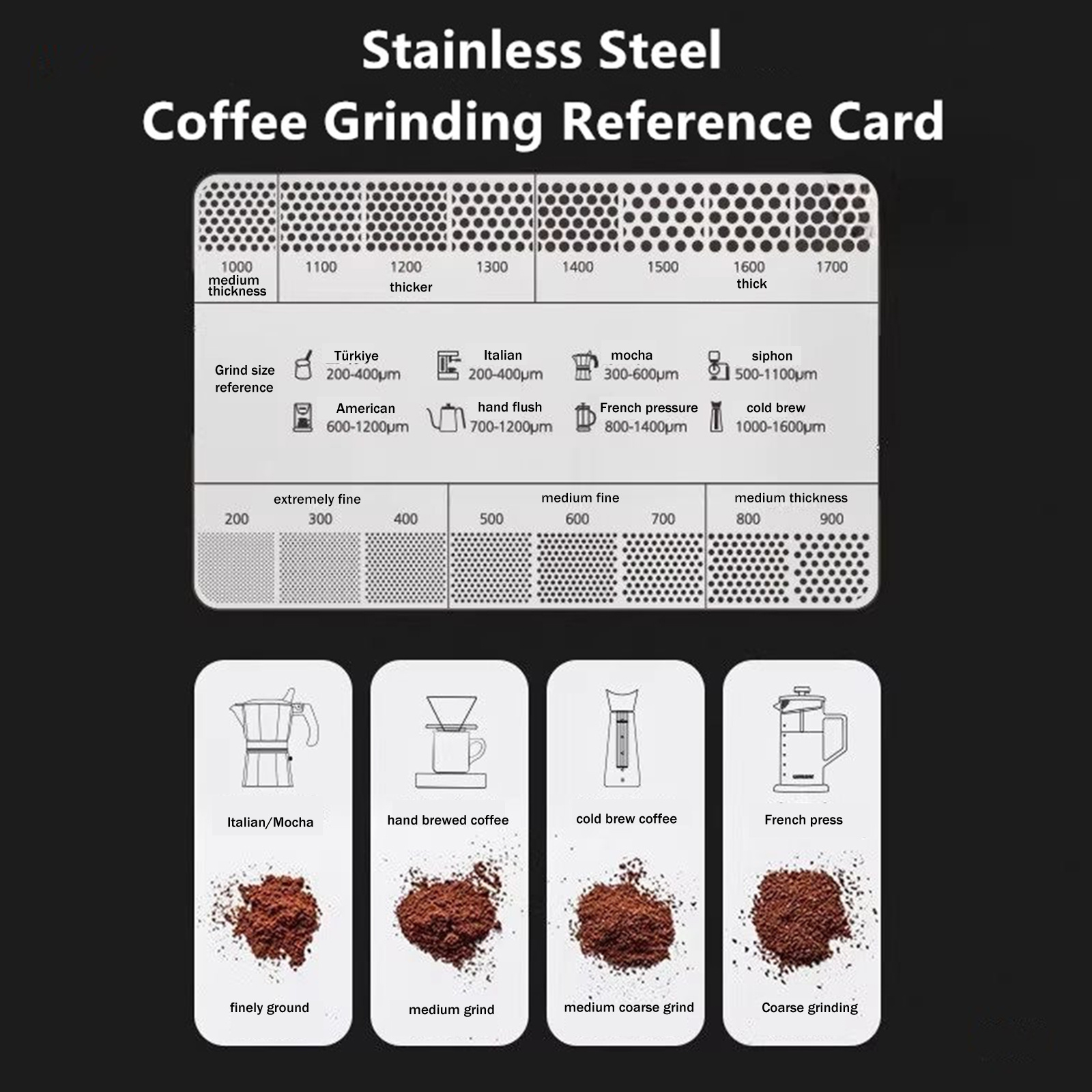 1Pc Coffee Powder Grinder Thic - Card Scraper Steel ulasan dan harga