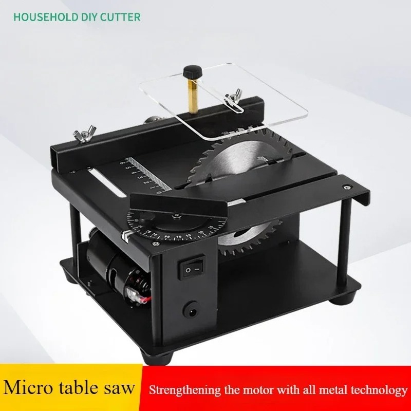 Micro Small Table Saw DIY Wood - Woodworking Electric Saw ulasan dan harga