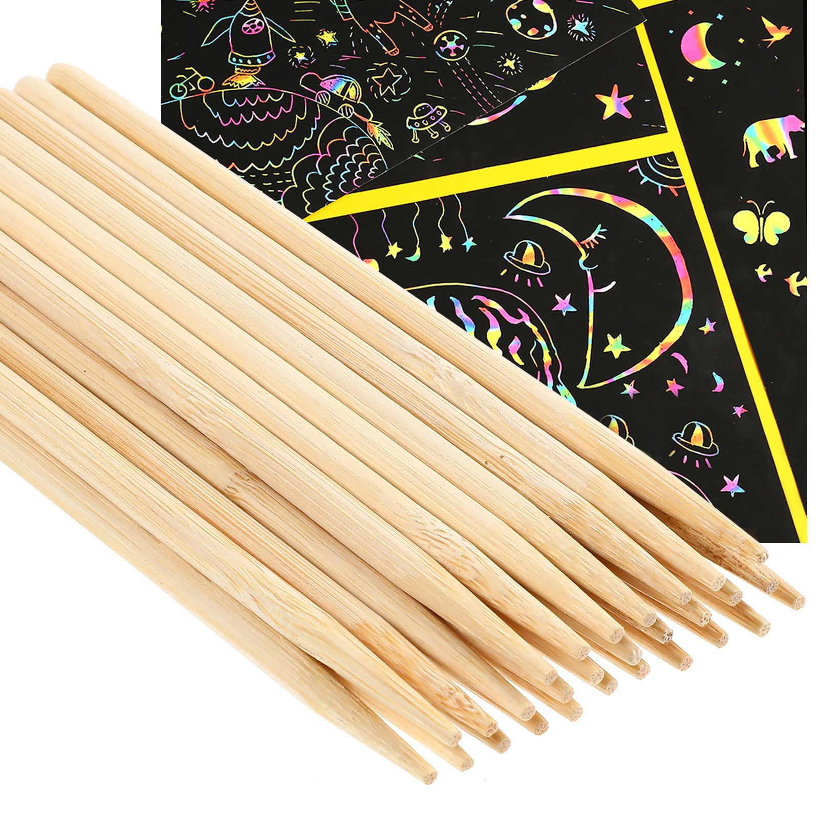 30pcs Scratch Bamboo Pens Wax  - Woodworking For Beginners ulasan dan harga