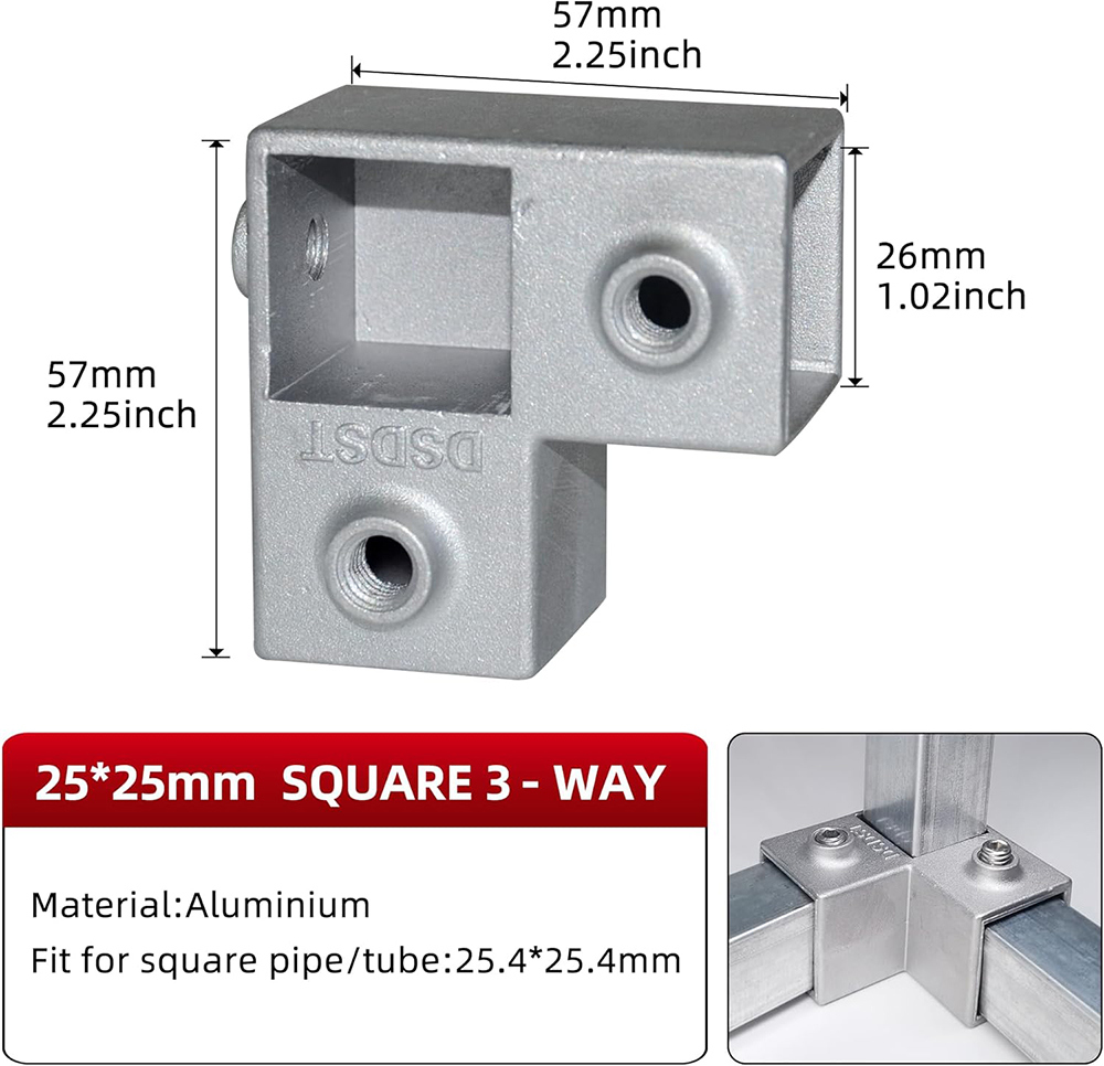 20/25/30mm Square Tube Connect - Woodworking Youtube ulasan dan harga