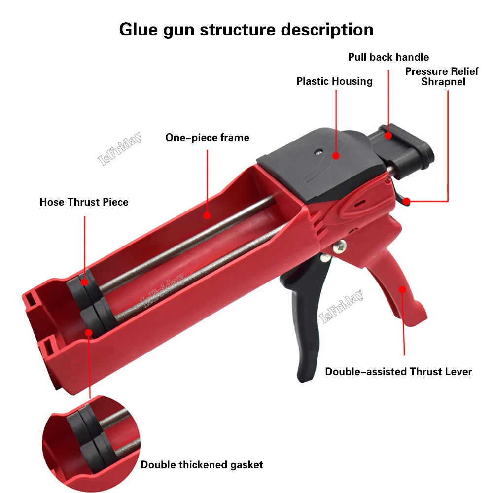 400ml Steel Dual Component Car - Woodworking Glue Applicator ulasan dan harga