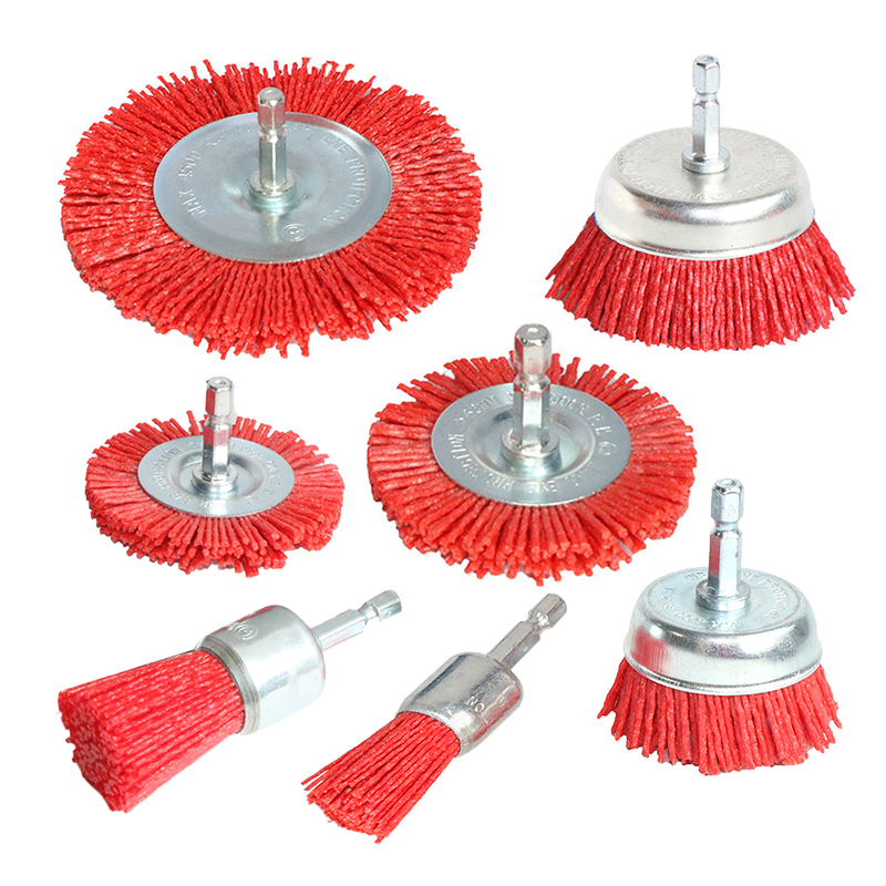 Nylon Cup Brush Abrasive Wire  - Woodworking Drill ulasan dan harga