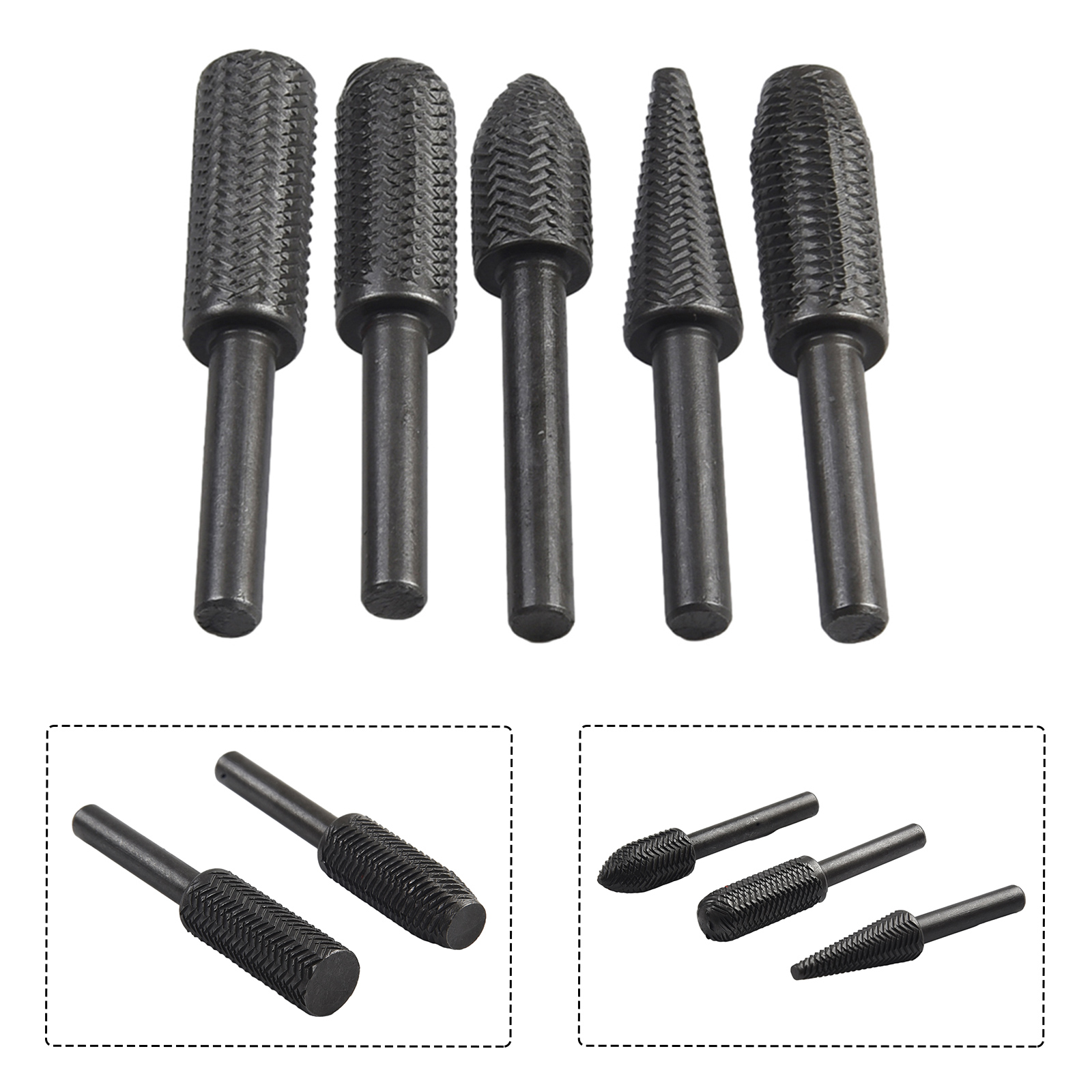 5Pcs Double Cut Rotary Rasp Fi - Woodworking Files And Rasps ulasan dan harga
