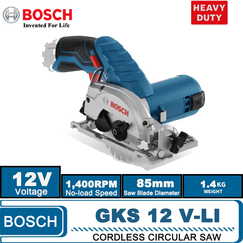 BOSCH GKS 12V-LI Electric Circ - Woodworking Electric Saw ulasan dan harga