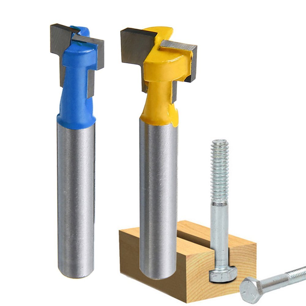 A11I 1/4 inch Shank T-Slot Cut - Woodworking Power Tools ulasan dan harga