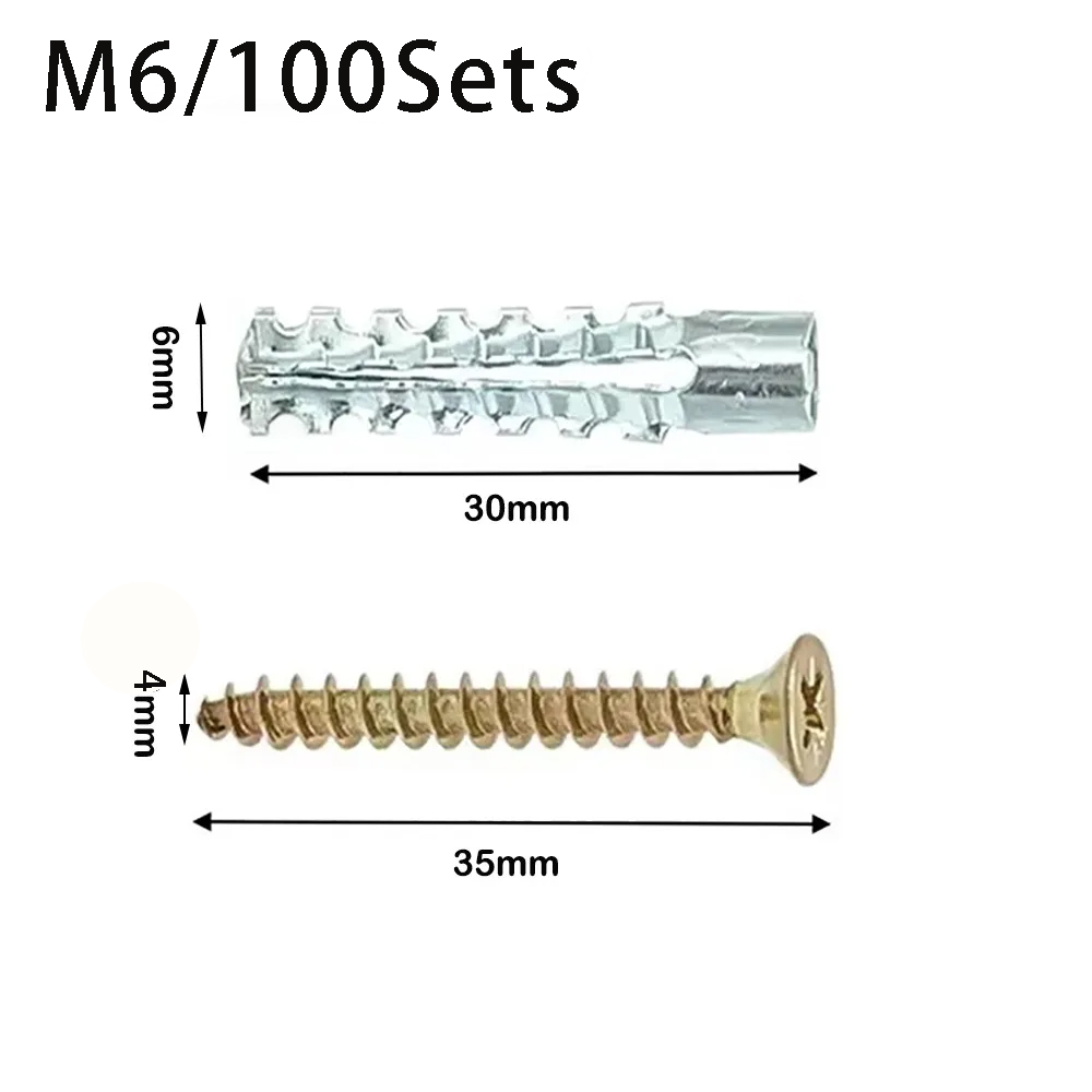 100sets M6 Metal Serrated Expa - Woodworking Youtube ulasan dan harga