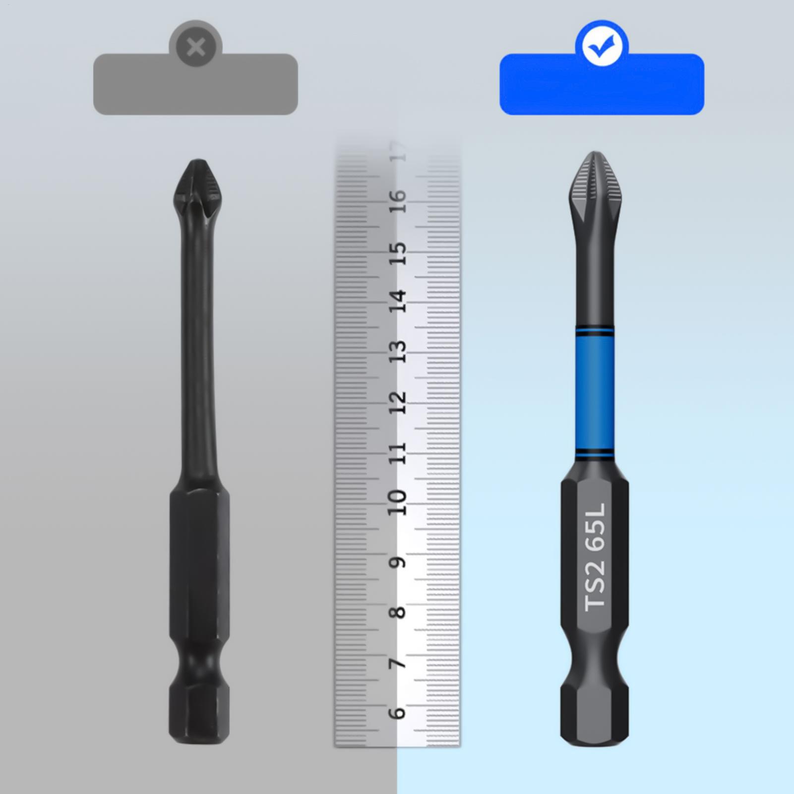 Drill Screwdriver Bit Set 6-Pi - Woodworking Drill ulasan dan harga