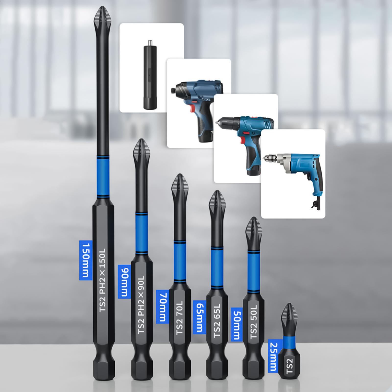 Drill Screwdriver Bit Set 6-Pi - Woodworking Drill ulasan dan harga