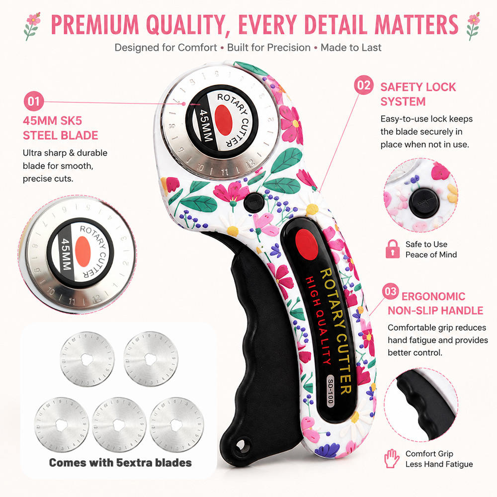 Rotary Cutter 45mm Card Paper  - Card Scraper Steel ulasan dan harga