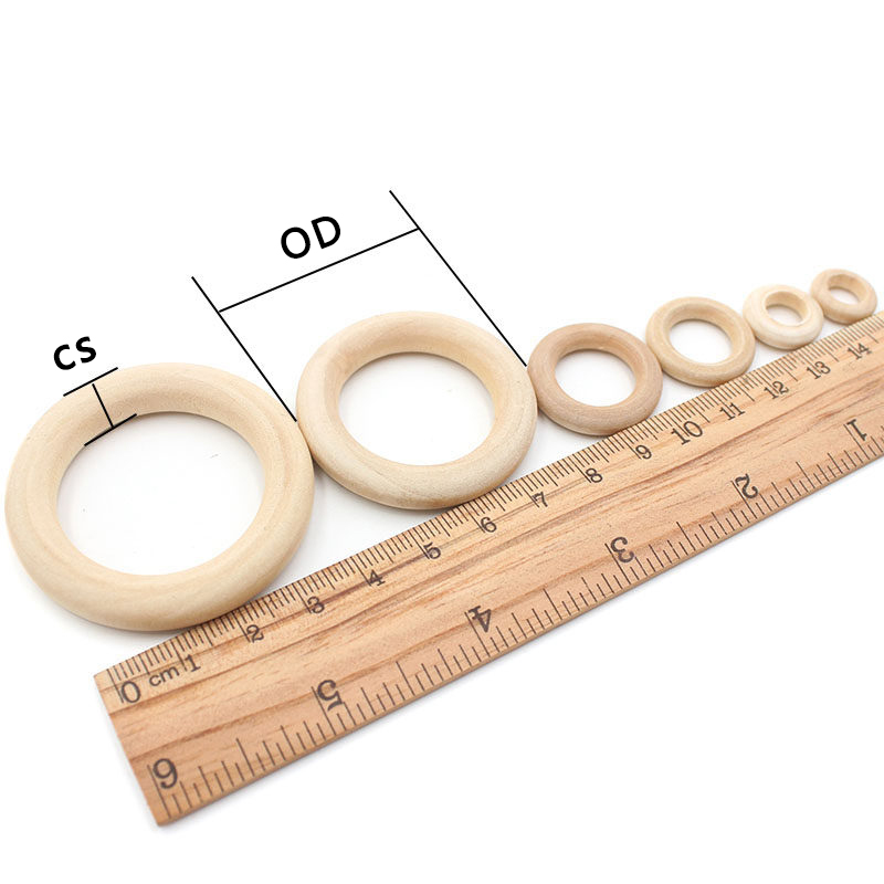Blank Wood Hoops Round Wooden  - Woodworking Xmas Decorations ulasan dan harga