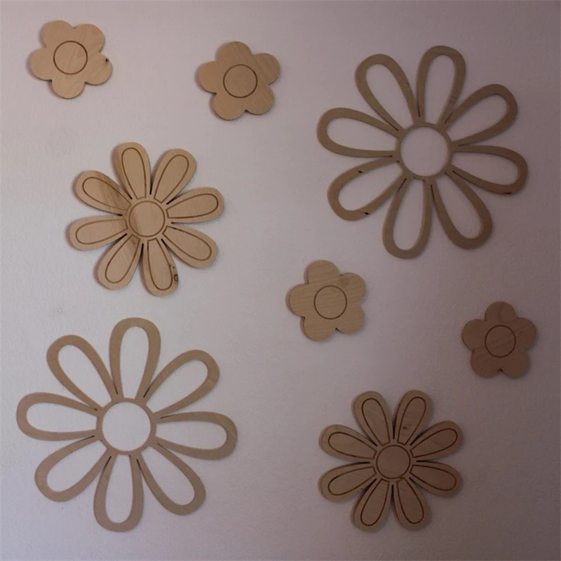 Ins Wooden Daisy Wall Flowers  - Woodworking For Beginners ulasan dan harga