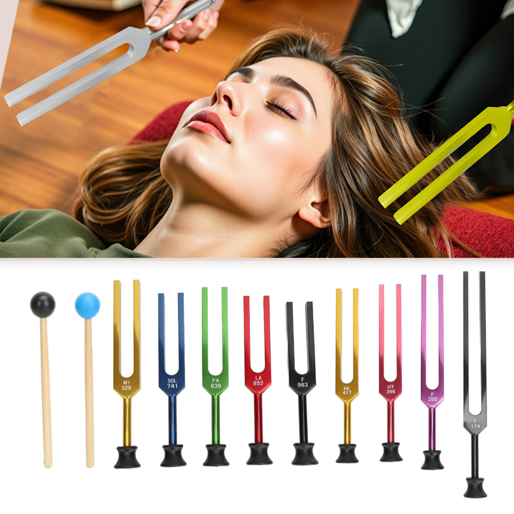 9PCS Unweighted Tuning Fork Se - Woodworking Therapy ulasan dan harga