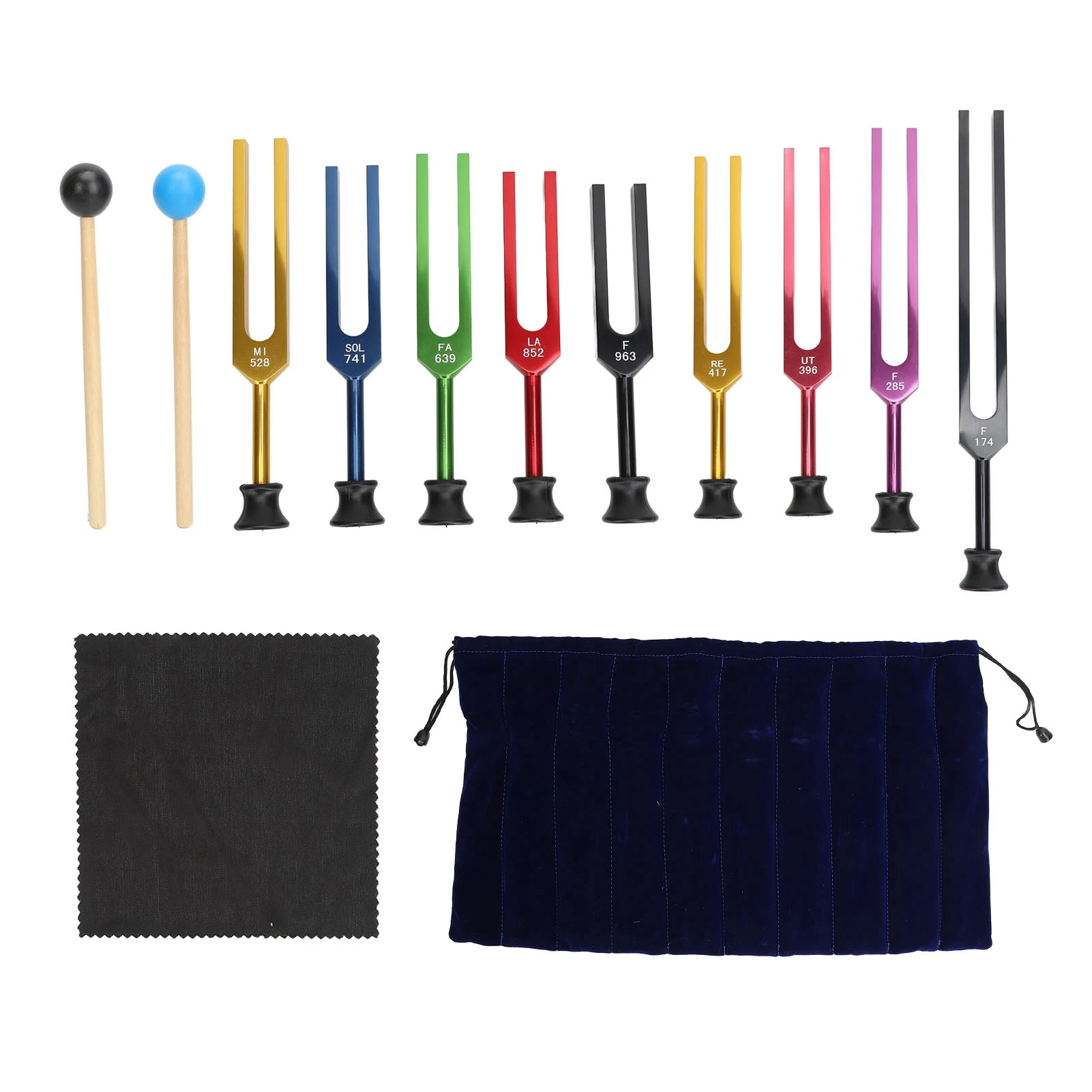 9PCS Unweighted Tuning Fork Se - Woodworking Therapy ulasan dan harga