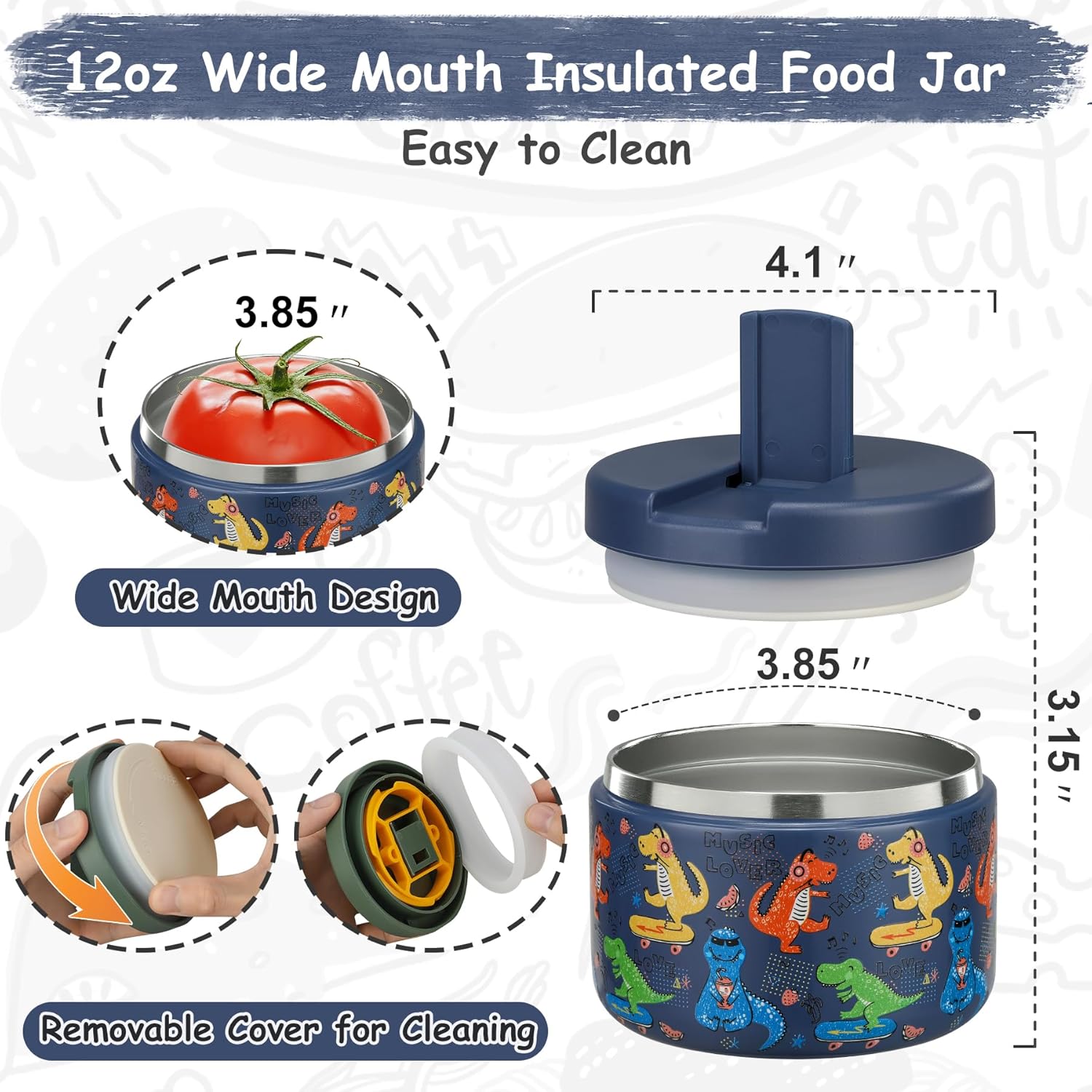 12oz Insulated Vacuum Food Jar - Woodworking For Beginners ulasan dan harga