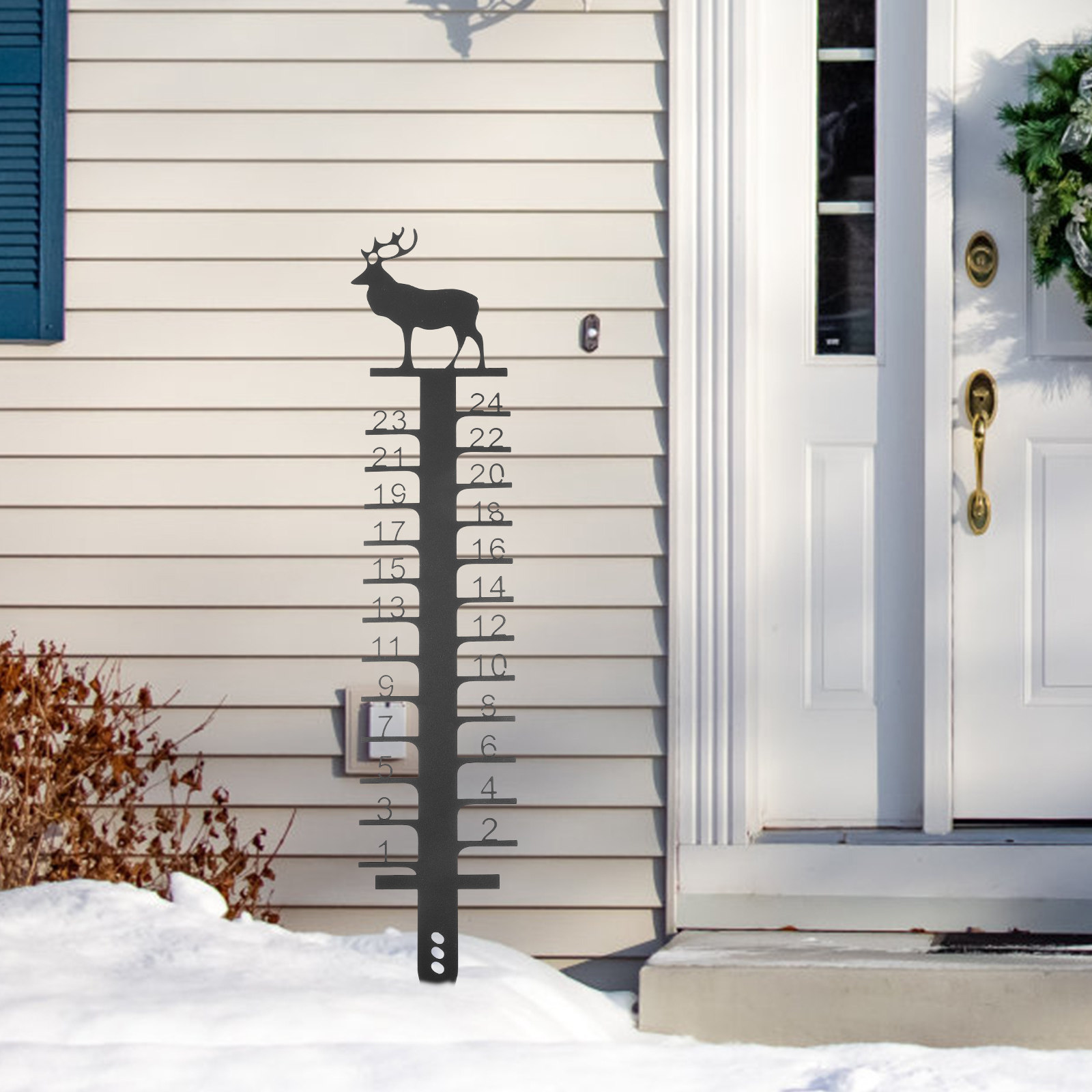 Xmas Snow Gauge Metal Snow Mea - Woodworking Xmas Decorations ulasan dan harga